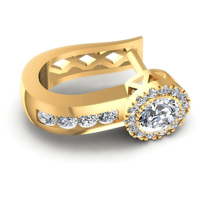 Round Diamonds 1.40CT Earring in 14KT Rose Gold