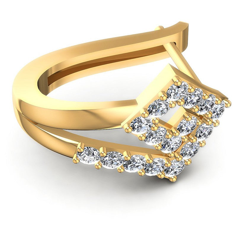 Round Diamonds 0.60CT Earring in 14KT Rose Gold