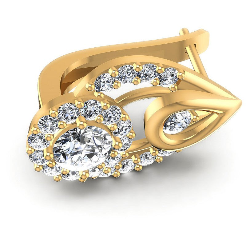 Round Diamonds 1.60CT Earring in 14KT Rose Gold