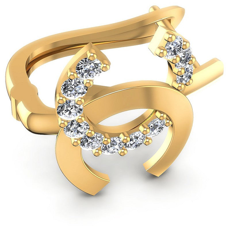 Round Diamonds 0.40CT Earring in 14KT Rose Gold