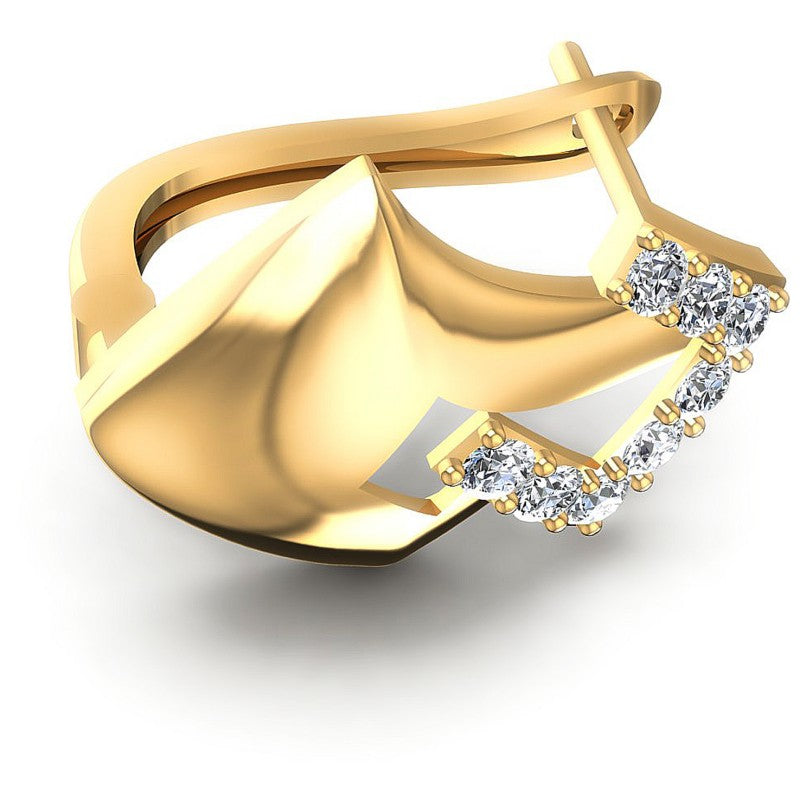 Round Diamonds 0.30CT Earring in 14KT Rose Gold