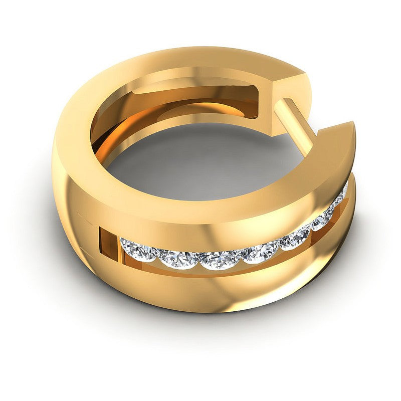 Round Diamonds 0.60CT Earring in 14KT Rose Gold