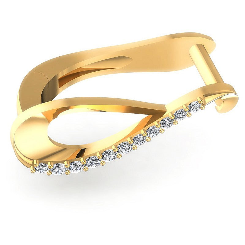 Round Diamonds 0.20CT Earring in 14KT Rose Gold