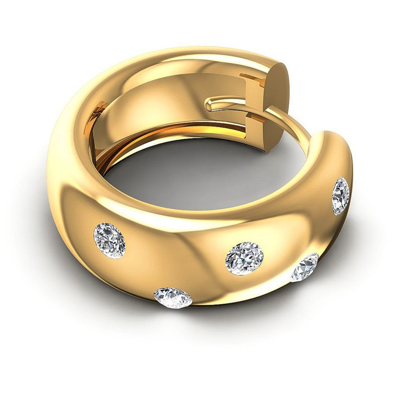 Round Diamonds 0.20CT Earring in 14KT Rose Gold