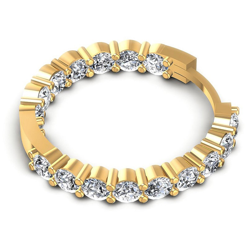 Round Diamonds 1.20CT Earring in 14KT Rose Gold