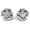 Round Diamonds 0.25CT Stud Earrings in 14KT White Gold