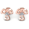 Round Diamonds 0.25CT Designer Studs Earring in 18KT White Gold