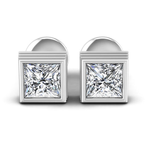 Princess Diamonds 0.25CT Stud Earrings in 14KT White Gold