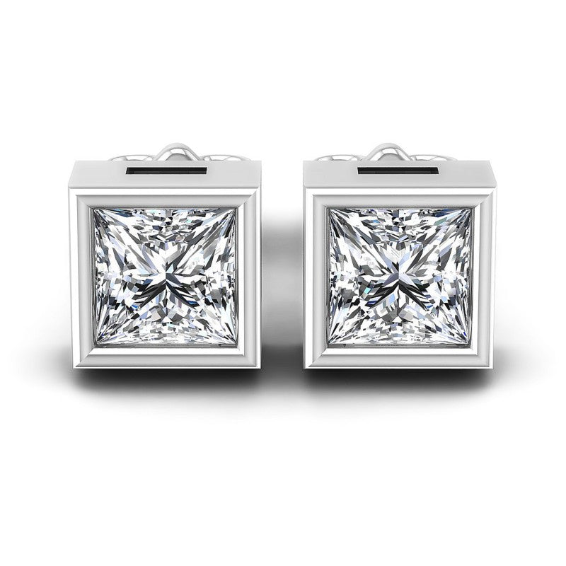 Princess Diamonds 0.25CT Stud Earrings in 14KT White Gold