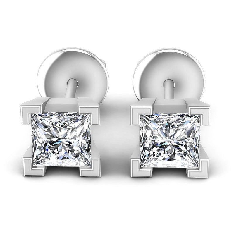 Princess Diamonds 0.25CT Stud Earrings in 14KT White Gold