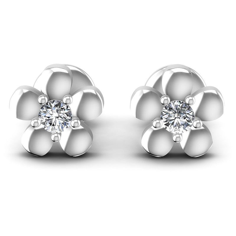 Round Diamonds 0.25CT Stud Earrings in 14KT White Gold