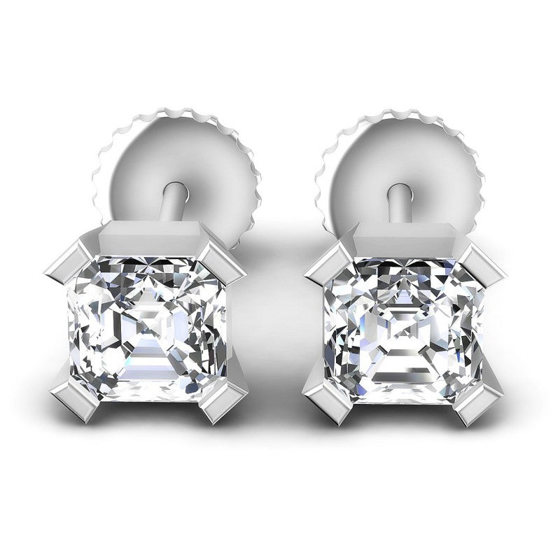 Emerald Diamonds 0.25CT Stud Earrings in 14KT White Gold