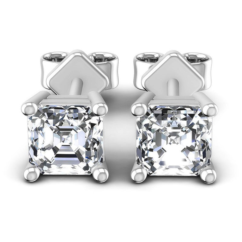 Emerald Diamonds 0.25CT Stud Earrings in 14KT White Gold