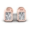 Radiant Diamonds 1.00CT Stud Earrings in 18KT White Gold