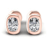 Cushion Diamonds 1.00CT Stud Earrings in 18KT White Gold