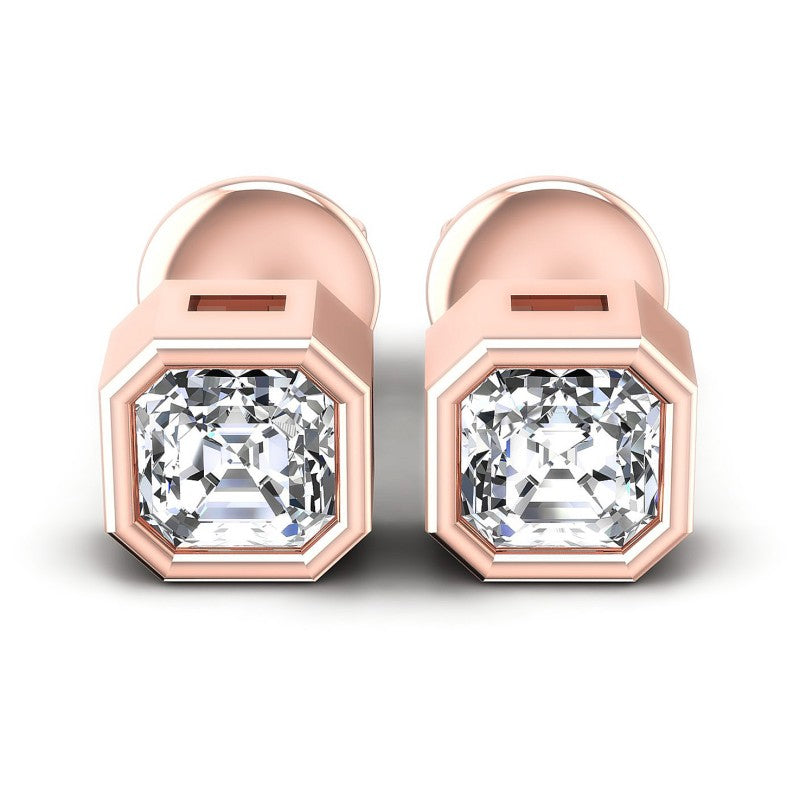 Emerald Diamonds 0.25CT Stud Earrings in 18KT White Gold