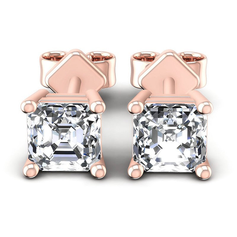 Emerald Diamonds 0.25CT Stud Earrings in 18KT White Gold