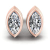 Marquise Diamonds 1.00CT Stud Earrings in 18KT White Gold