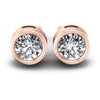 Round Diamonds 0.25CT Stud Earrings in 18KT White Gold