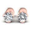 Round Diamonds 0.25CT Stud Earrings in 18KT White Gold