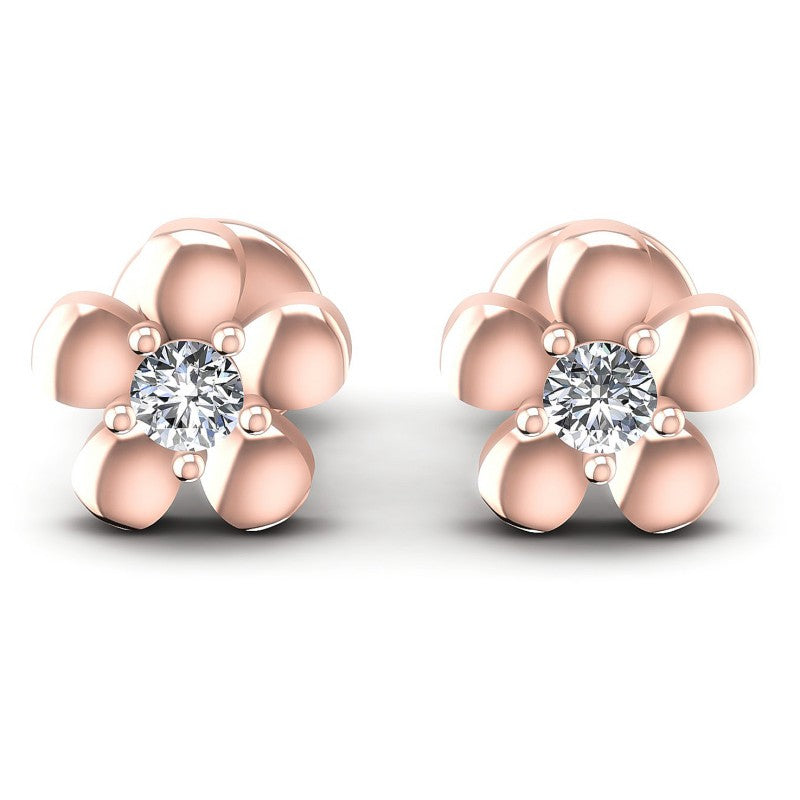 Round Diamonds 0.25CT Stud Earrings in 18KT White Gold