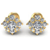 Round Diamonds 0.85CT Designer Studs Earring in 14KT White Gold