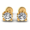 Round Diamonds 0.25CT Stud Earrings in 14KT White Gold