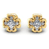 Round Diamonds 0.35CT Designer Studs Earring in 14KT White Gold