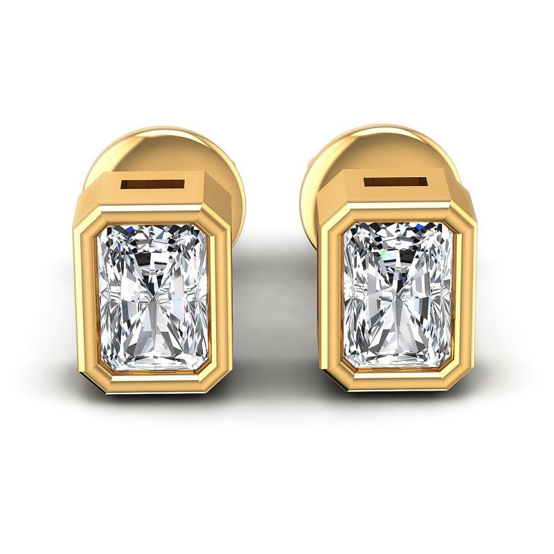 Radiant Diamonds 1.00CT Stud Earrings in 14KT White Gold