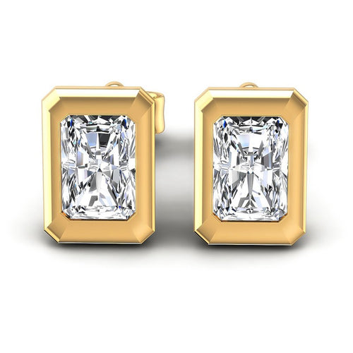 Radiant Diamonds 1.00CT Stud Earrings in 14KT White Gold