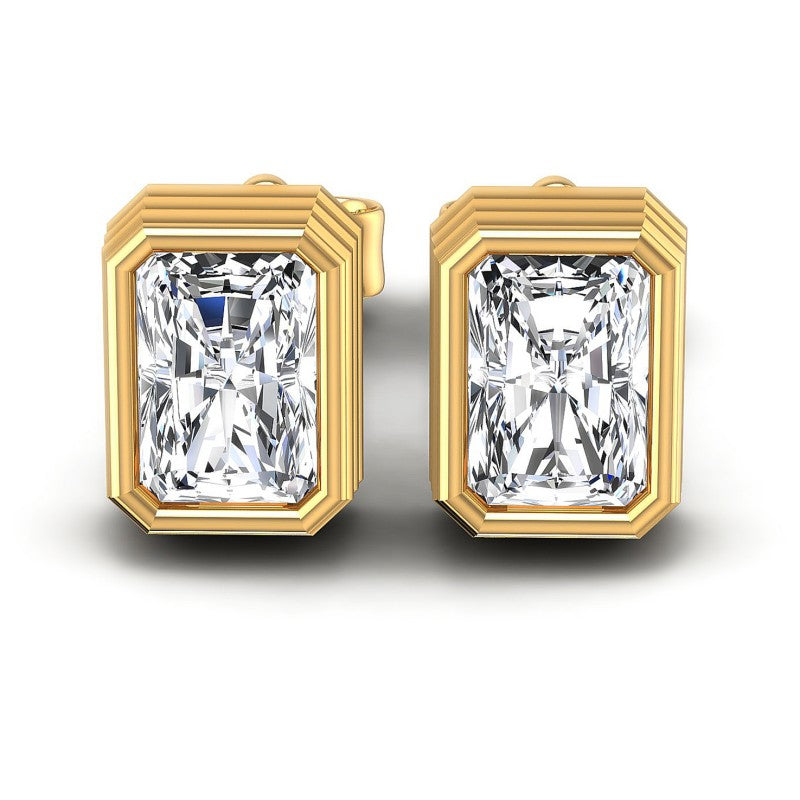 Radiant Diamonds 1.00CT Stud Earrings in 14KT White Gold