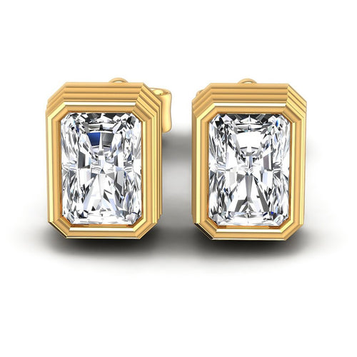 Radiant Diamonds 1.00CT Stud Earrings in 14KT White Gold