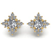 Round Diamonds 0.55CT Designer Studs Earring in 14KT White Gold