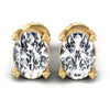 Oval Diamonds 0.25CT Stud Earrings in 14KT White Gold