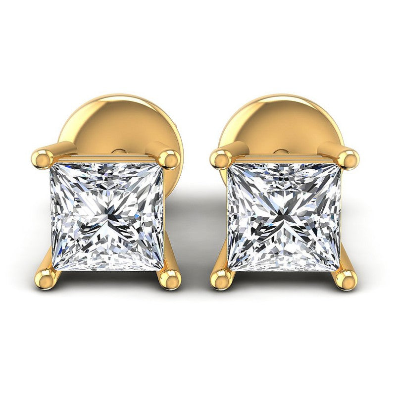 Princess Diamonds 0.25CT Stud Earrings in 14KT White Gold