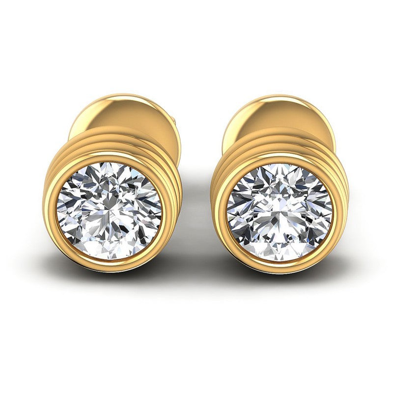 Round Diamonds 0.25CT Stud Earrings in 14KT White Gold