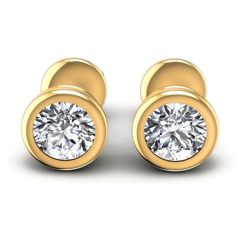 Round Diamonds 0.25CT Stud Earrings in 14KT White Gold