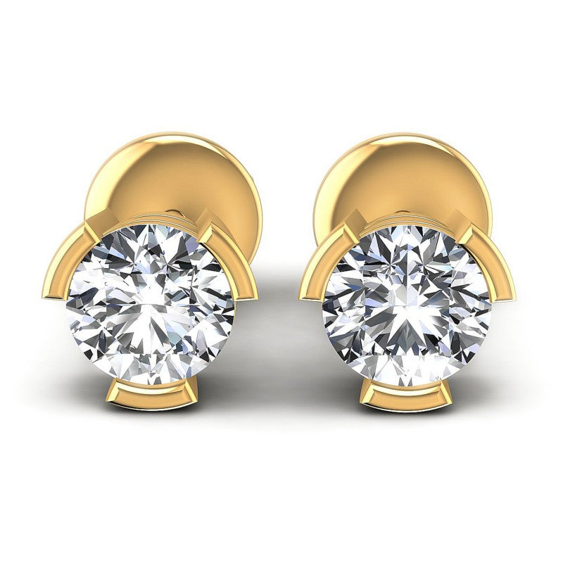 Round Diamonds 0.25CT Stud Earrings in 14KT White Gold