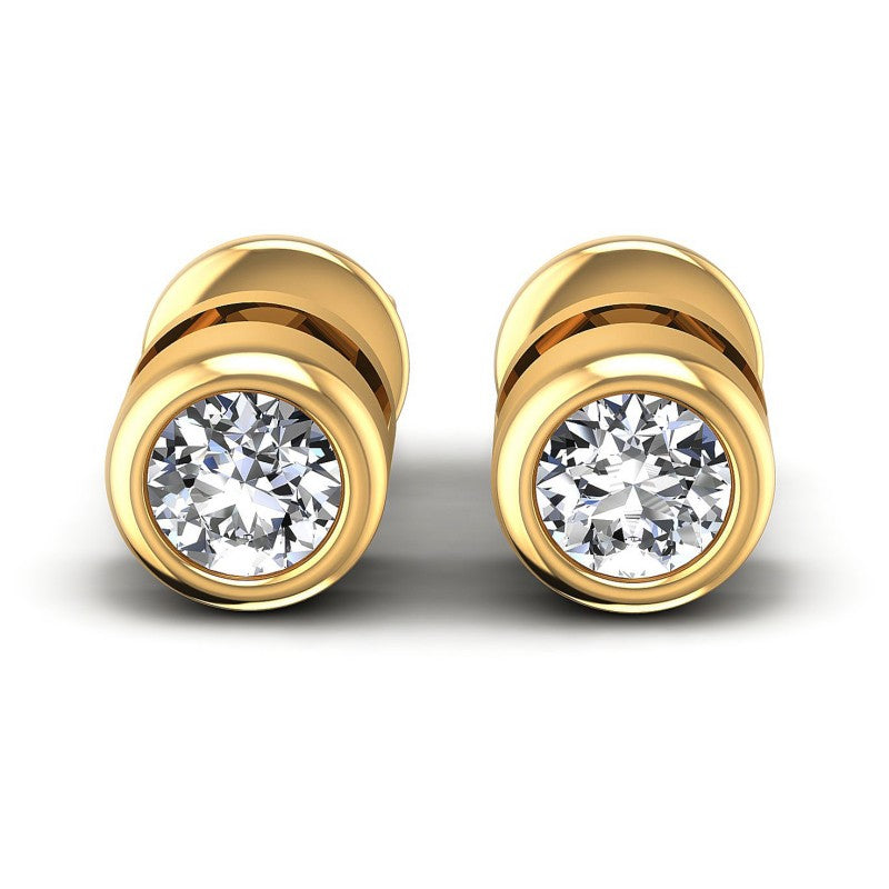 Round Diamonds 0.25CT Stud Earrings in 14KT White Gold