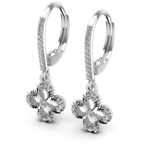 Round Diamonds 0.50CT Earring in 14KT White Gold