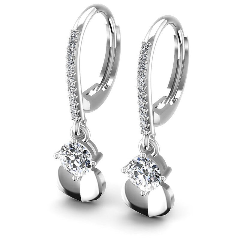 Round Diamonds 1.20CT Earring in 14KT White Gold