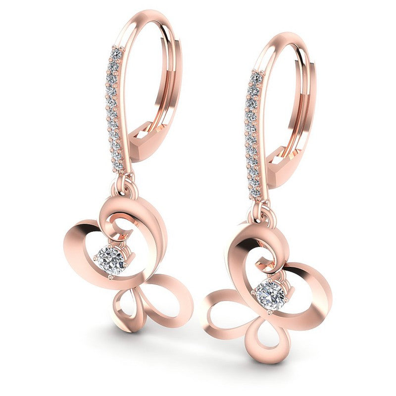 Round Diamonds 0.40CT Earring in 18KT White Gold