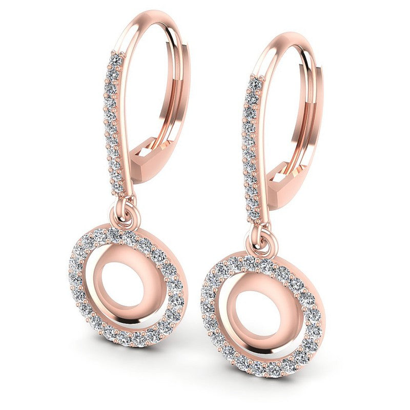 Round Diamonds 0.80CT Earring in 18KT White Gold