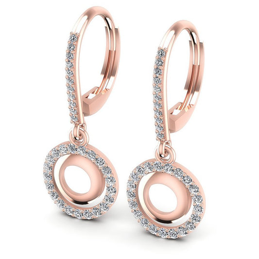 Round Diamonds 0.80CT Earring in 18KT White Gold