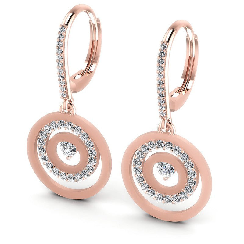 Round Diamonds 0.80CT Earring in 18KT White Gold