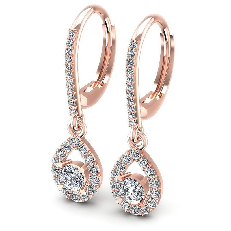 Round Diamonds 1.20CT Earring in 18KT White Gold
