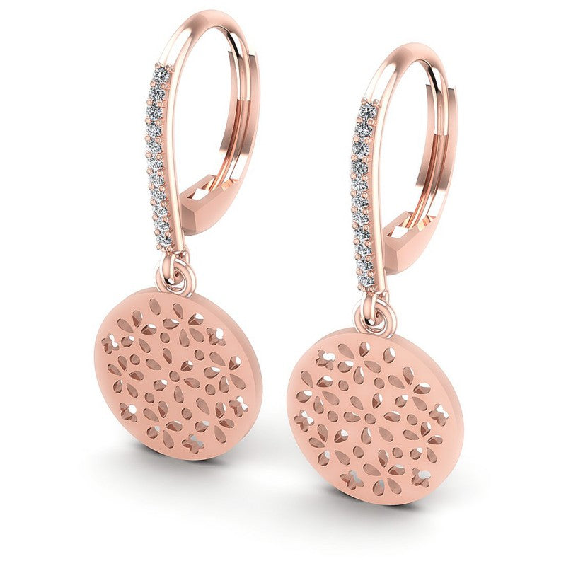 Round Diamonds 0.20CT Earring in 18KT White Gold