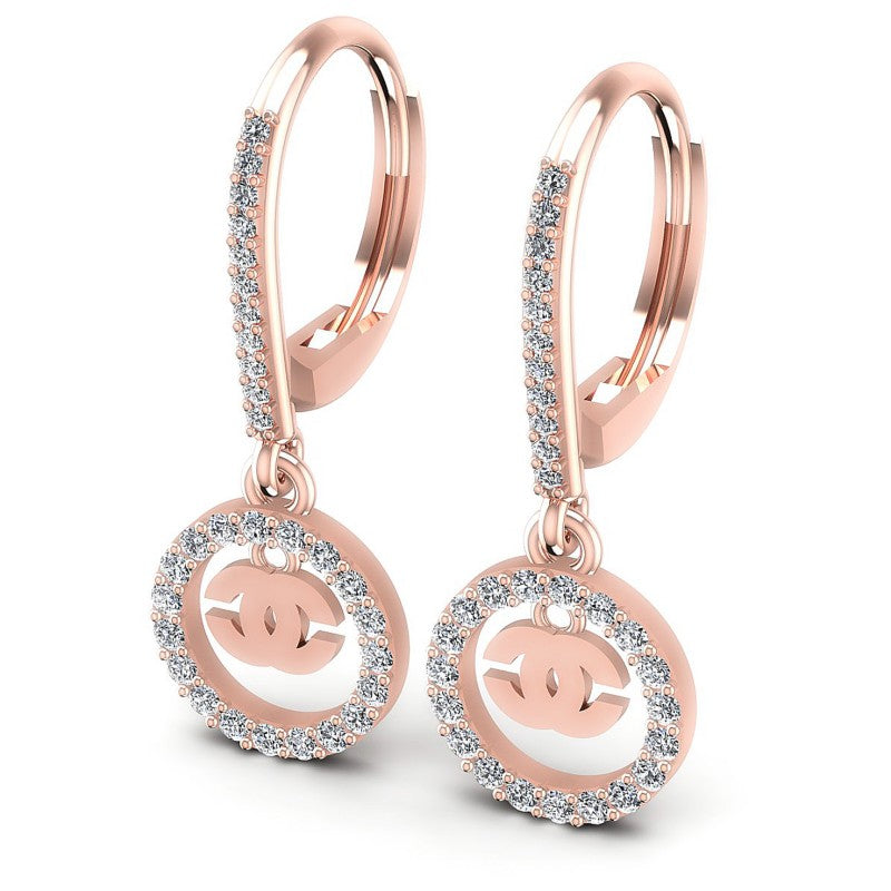 Round Diamonds 0.60CT Earring in 18KT White Gold