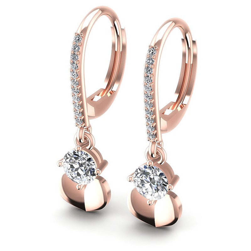 Round Diamonds 1.20CT Earring in 18KT White Gold