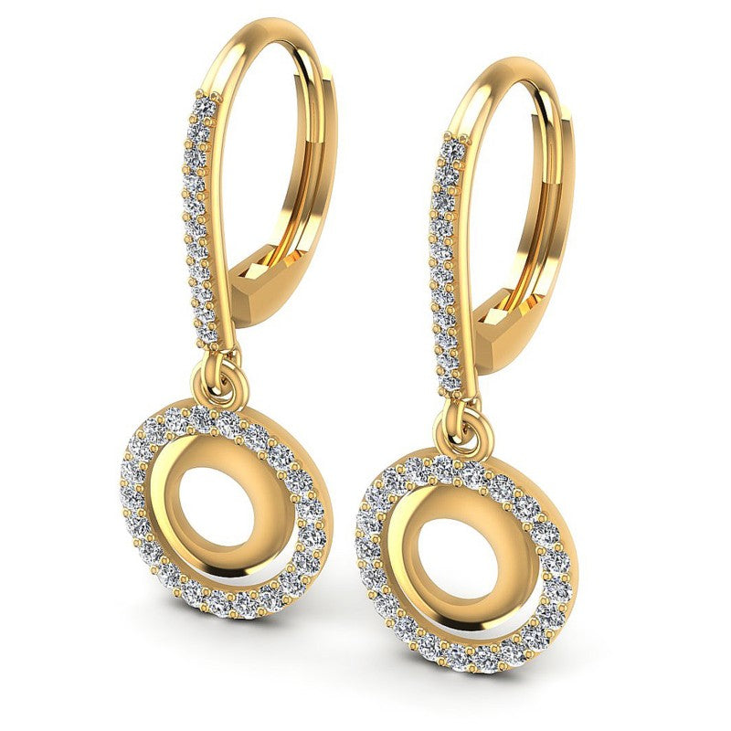 Round Diamonds 0.80CT Earring in 14KT White Gold